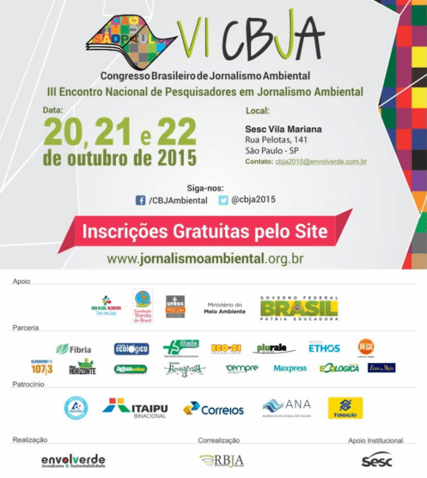 ULTIMA CHAMADA PARA O VI CBJA